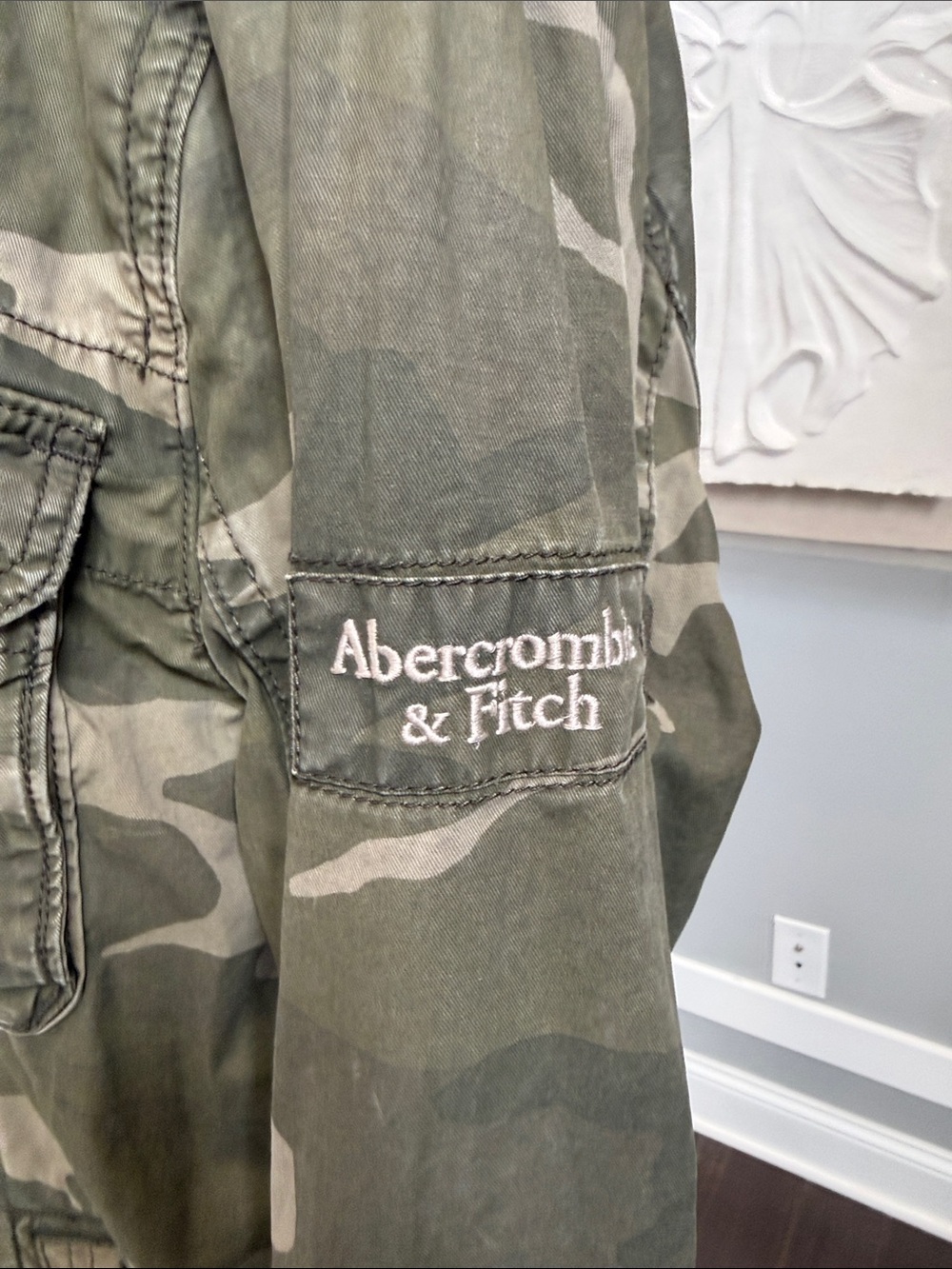 Vintage 2000’sAbercrombie & Fitch Camo Military Field Jacket Men's XL Distressed - Picture 2 of 14